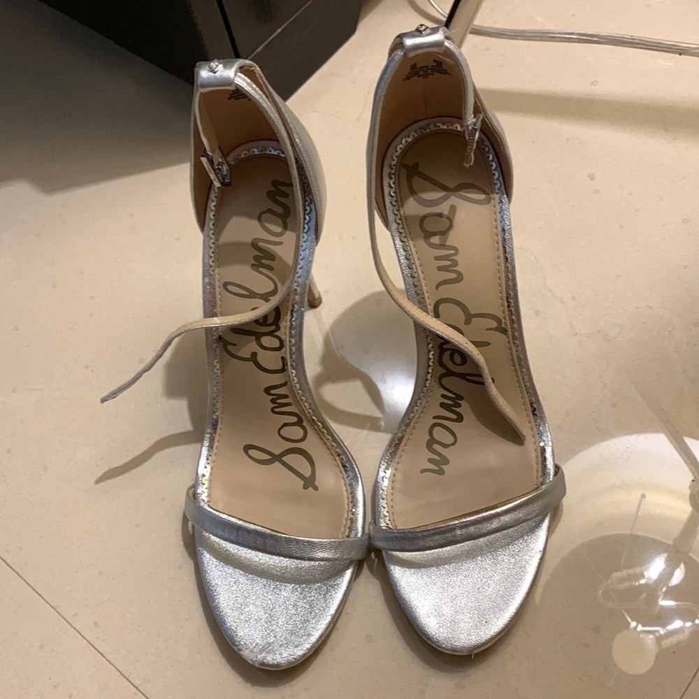 Sam Edelman Nadya heel sandal silver bridesmaid